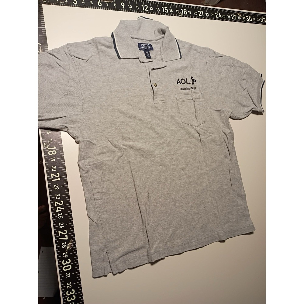 AOL America Online Men's Large Polo Shirt